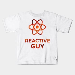 Reactive Guy - React JS Stuff Kids T-Shirt